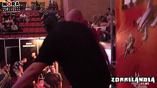 Incubus binds cute girl in tight bondage