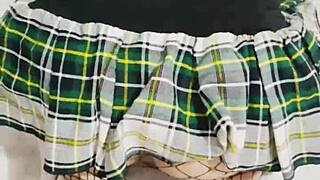 I'm dancing and touching my friend's big dick.