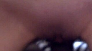 Blowjob followed by pussy riding on interracial cock