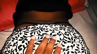 My stepsister Susy's tight blue thong hugs her sexy ass!