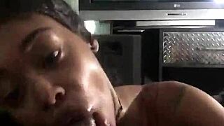 black women eagerly sucking cock in the scene