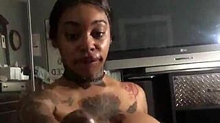 black women eagerly sucking cock in the scene