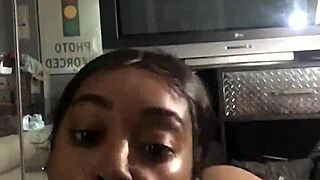 black women eagerly sucking cock in the scene