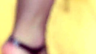 sexy girl engages in fetish play with original scents