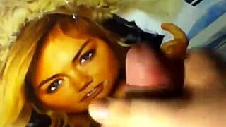 Does B dick give Kate Upton a huge facial?