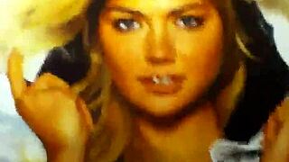 Does B dick give Kate Upton a huge facial?