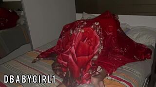 We hid under the blanket so no one could see us