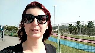 What if you spot big tits flashing in public outdoors?