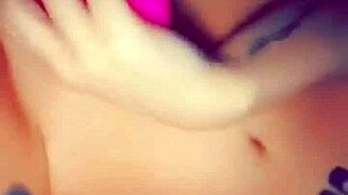 Tattooed Teen Toys Pussy Boldly