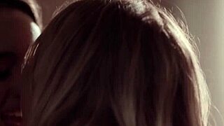 Alison Rey and Kate Kennedy, sexy teen lesbians, eat ass and finger pussies