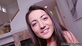 This Chubby Teen 18+ Does POV Missionary and Blowjob Facial