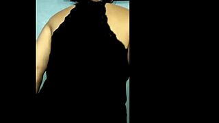 retro lady riding in classic blue film scene