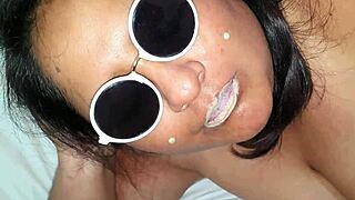 Why do you crave semen like it's life? Watch this BBW swallow cum on her fat boobs!