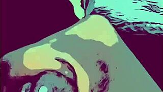 Horny amateur masturbates to intense cumshot.