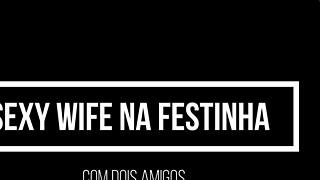 Wife at party with two friends