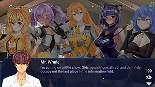 Crypto Girls Parody: Blonde and Redhead Shemale with Monster Cock