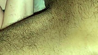 a babe performs a close-up blowjob and handjob