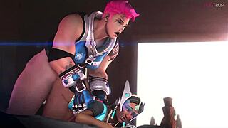 Symmetra explores the redux perv garden in nature