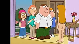 Family Guy characters explore nudist beach life