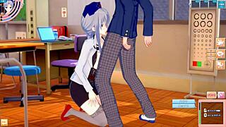 yagokoro yorin gets tit massage in touhou hentai 😍