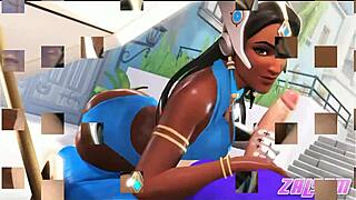 Symmetra explores the redux perv garden in nature