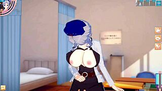 yagokoro yorin gets tit massage in touhou hentai 😍