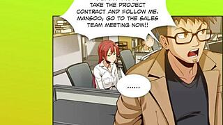 Boss dominates office slut on desk and near window