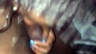 Thot Sloppily Sucks Monster Cock