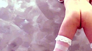 Eronekokun explores lolipop masturbation in cute cat paw cosplay roleplay