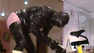 roxina2003 in crazy rubber retro action from 2003 wmv file