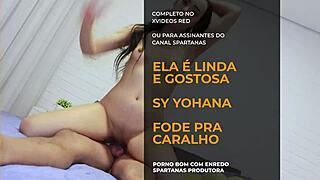 minha amiga chegou e eu engasguei com o cacetão na boca dela 😱