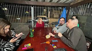 Ma Santos and Dany Rio expose their tits on live at Titi Zinho's request