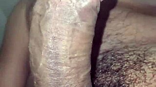 Giant dick grows intensely during gay fucking.