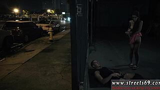 a cute model with glasses gets attention from guys in a bdsm scene