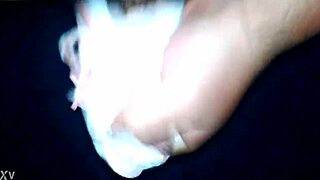 Hey, check out this guy jacking off to used panties and thongs! 😏👙