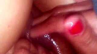 Wife intensely masturbates in the car