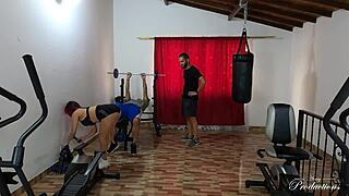 Hey, new girl, wanna bend over after gym? Lucky guys ask.