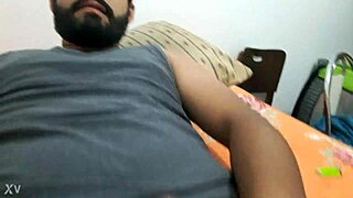 Brazilian guy enjoys some private relaxation time.