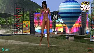 El verano caliente: Dancing and fun on the beach