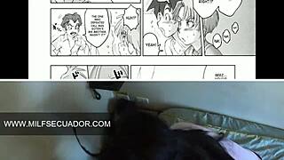 Zamira's curvy body in League of Legends pajamas with hentai cuckold comic