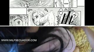 Zamira's curvy body in League of Legends pajamas with hentai cuckold comic