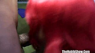 Laylared takes on a freaky BBC threesome with intense stretching.