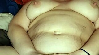 Getting off on her own preggo with toy