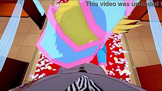 what dark secrets hide in this temple where a maga gets fucked with blowjob and cumshot in hentai style?