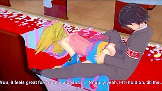 what dark secrets hide in this temple where a maga gets fucked with blowjob and cumshot in hentai style?