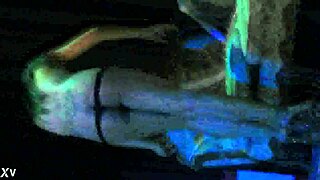 Masturbation with Dildo in Public Outdoor Scene on Stage