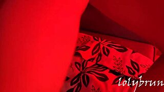 Lonely Girl Finds Solace with Big Red Dildo