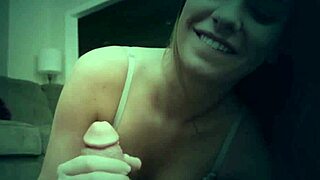 teen sucking pov, gets monster cock cumshot