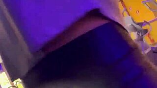 Crazy about the girl exercising without a bra