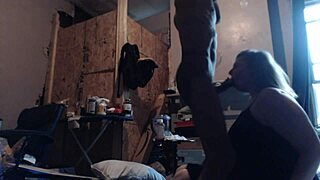 Wow, training my college classmate to suck my 9-inch cock!